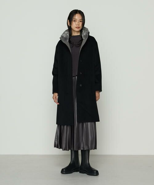 COMME CA COMFORT / コムサ・コンフォート（Lサイズ） その他アウター | 〔 TALLサイズ 〕 アンゴラウール スタンドフーデットコート | 詳細26
