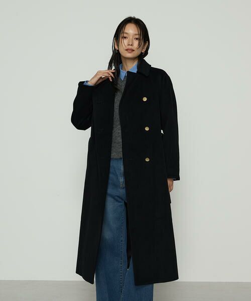 COMME CA COMFORT / コムサ・コンフォート（Lサイズ） トレンチコート | 〔 TALLサイズ 〕 アンゴラウール ロングトレンチコート | 詳細10