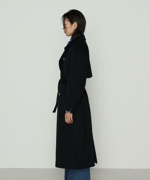 COMME CA COMFORT / コムサ・コンフォート（Lサイズ） トレンチコート | 〔 TALLサイズ 〕 アンゴラウール ロングトレンチコート | 詳細15