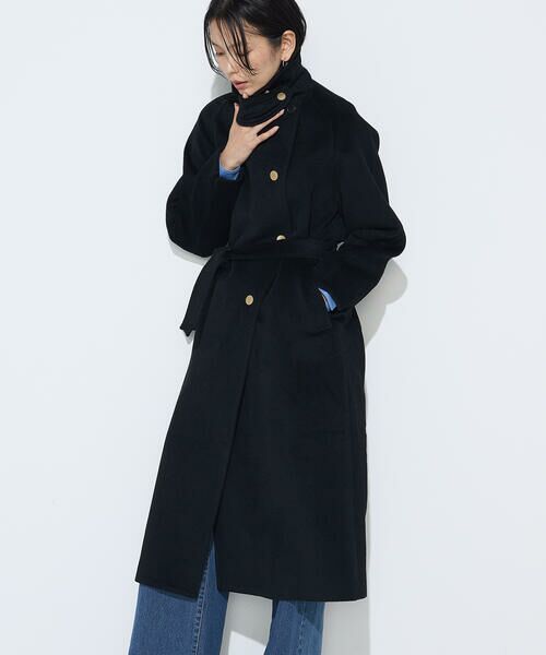 COMME CA COMFORT / コムサ・コンフォート（Lサイズ） トレンチコート | 〔 TALLサイズ 〕 アンゴラウール ロングトレンチコート | 詳細24