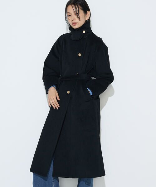 COMME CA COMFORT / コムサ・コンフォート（Lサイズ） トレンチコート | 〔 TALLサイズ 〕 アンゴラウール ロングトレンチコート | 詳細25