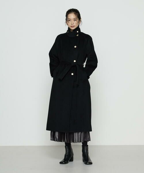 COMME CA COMFORT / コムサ・コンフォート（Lサイズ） トレンチコート | 〔 TALLサイズ 〕 アンゴラウール ロングトレンチコート | 詳細4