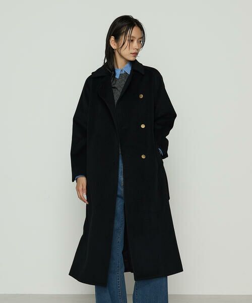 COMME CA COMFORT / コムサ・コンフォート（Lサイズ） トレンチコート | 〔 TALLサイズ 〕 アンゴラウール ロングトレンチコート | 詳細7