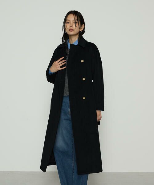 COMME CA COMFORT / コムサ・コンフォート（Lサイズ） トレンチコート | 〔 TALLサイズ 〕 アンゴラウール ロングトレンチコート | 詳細8