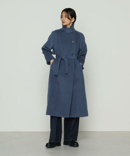 COMME CA COMFORT / コムサ・コンフォート（Lサイズ） トレンチコート | 〔 TALLサイズ 〕 アンゴラウール ロングトレンチコート | 詳細27