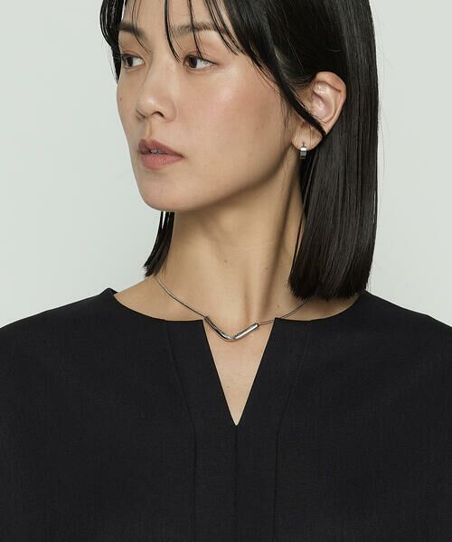 COMME CA COMFORT / コムサ・コンフォート（Lサイズ） カットソー | 〔 +サイズ 〕 パウダーツイルストレッチ ドルマンスリーブプルオーバー | 詳細6