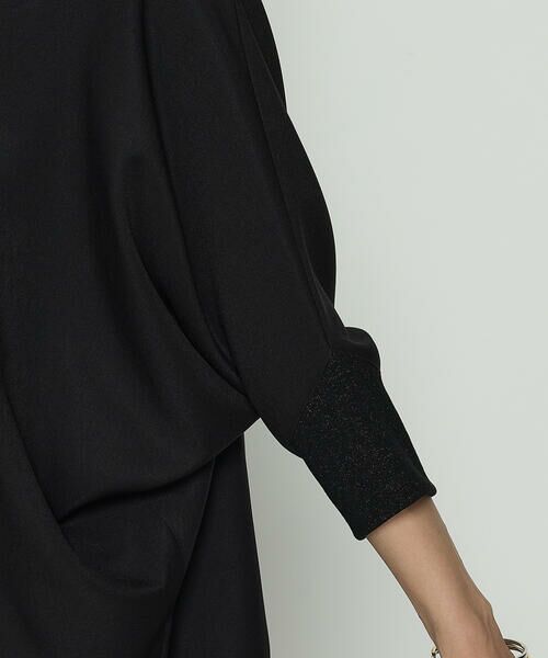 COMME CA COMFORT / コムサ・コンフォート（Lサイズ） カットソー | 〔 +サイズ 〕 パウダーツイルストレッチ ドルマンスリーブプルオーバー | 詳細7