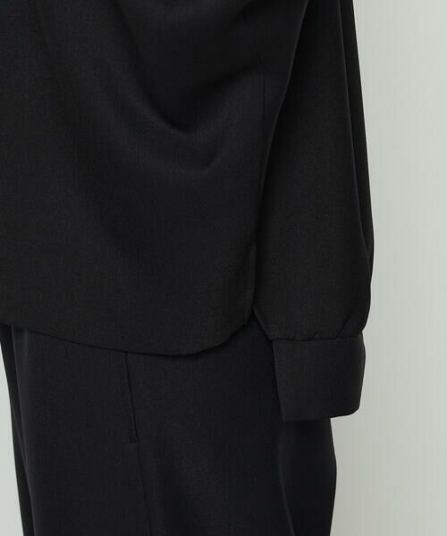 COMME CA COMFORT / コムサ・コンフォート（Lサイズ） カットソー | 〔 +サイズ 〕 パウダーツイルストレッチ ドルマンスリーブプルオーバー | 詳細8