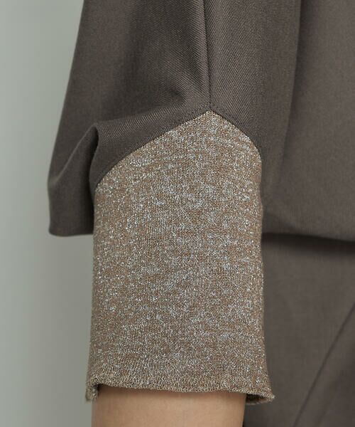 COMME CA COMFORT / コムサ・コンフォート（Lサイズ） カットソー | 〔 +サイズ 〕 パウダーツイルストレッチ ドルマンスリーブプルオーバー | 詳細16