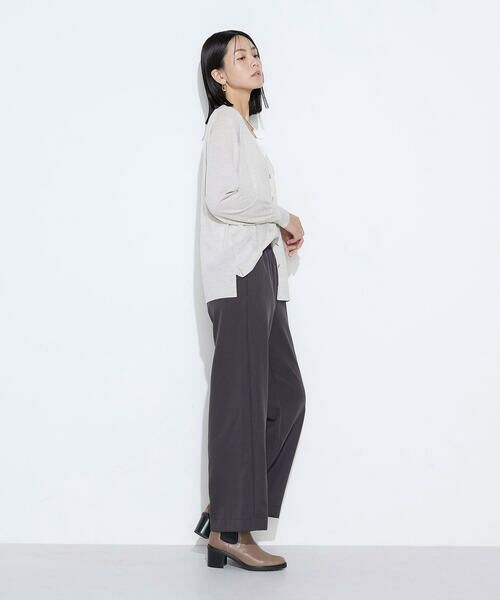 COMME CA COMFORT / コムサ・コンフォート(Lサイズ) その他パンツ | 〔 +サイズ 〕 パウダーツイルストレッチ ワイドパンツ | 詳細13