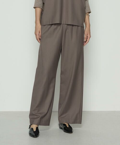 COMME CA COMFORT / コムサ・コンフォート(Lサイズ) その他パンツ | 〔 +サイズ 〕 パウダーツイルストレッチ ワイドパンツ | 詳細26