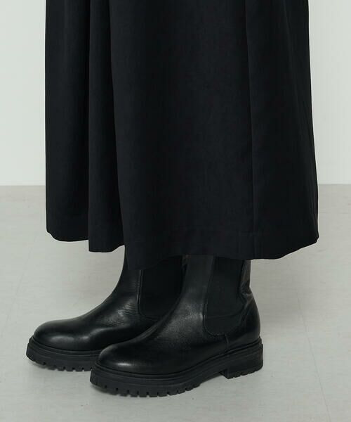 COMME CA COMFORT / コムサ・コンフォート（Lサイズ） ロング・マキシ丈スカート | 〔 +サイズ 〕 ポリスエード ラップ風スカート | 詳細8