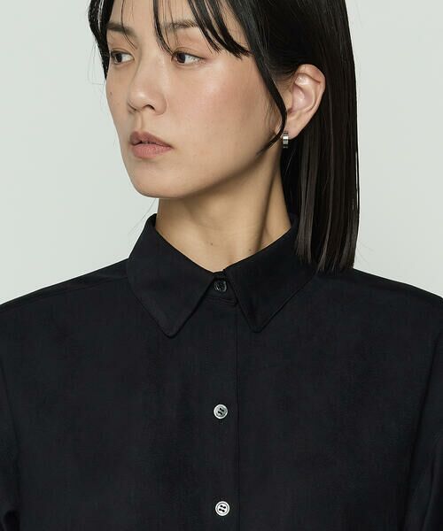 COMME CA COMFORT / コムサ・コンフォート（Lサイズ） シャツ・ブラウス | 〔 +サイズ 〕 ポリスエード タンクトップ付きブラウス | 詳細11