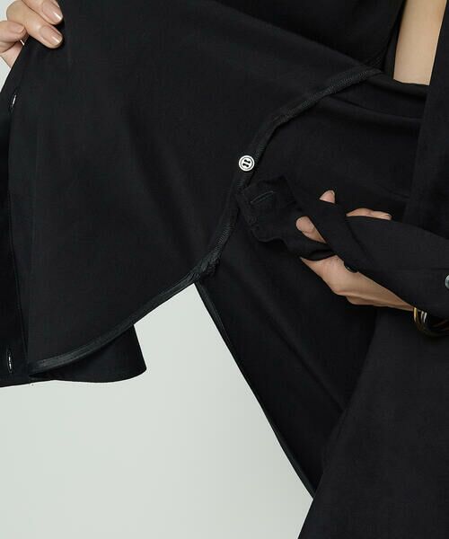 COMME CA COMFORT / コムサ・コンフォート（Lサイズ） シャツ・ブラウス | 〔 +サイズ 〕 ポリスエード タンクトップ付きブラウス | 詳細15