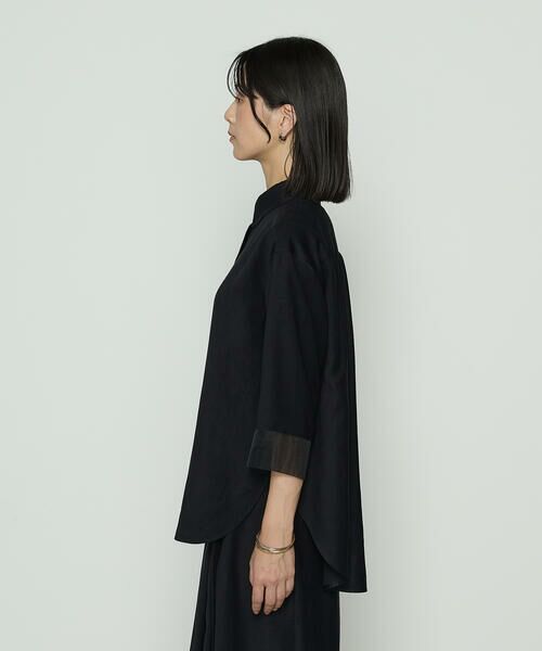 COMME CA COMFORT / コムサ・コンフォート（Lサイズ） シャツ・ブラウス | 〔 +サイズ 〕 ポリスエード タンクトップ付きブラウス | 詳細6