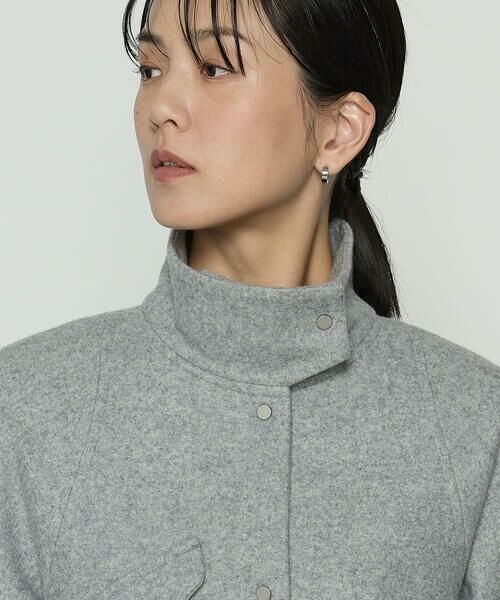 COMME CA COMFORT / コムサ・コンフォート（Lサイズ） ブルゾン | 〔 +サイズ 〕 やわらかメルトン スタンドカラーブルゾン | 詳細7