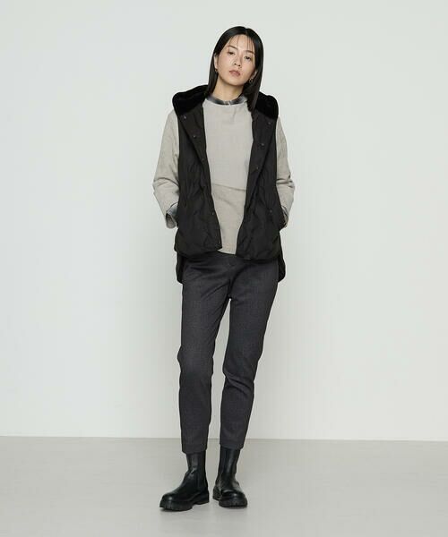 COMME CA COMFORT / コムサ・コンフォート（Lサイズ） その他アウター | 〔 +サイズ 〕 フーデッド ダウンジレ | 詳細4