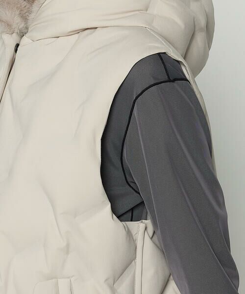 COMME CA COMFORT / コムサ・コンフォート（Lサイズ） その他アウター | 〔 +サイズ 〕 フーデッド ダウンジレ | 詳細27