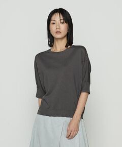 COMME CA COMFORT / コムサ・コンフォート（Lサイズ） カットソー | 〔 +サイズ 〕 リヨセル天竺 ゆったりニットソー