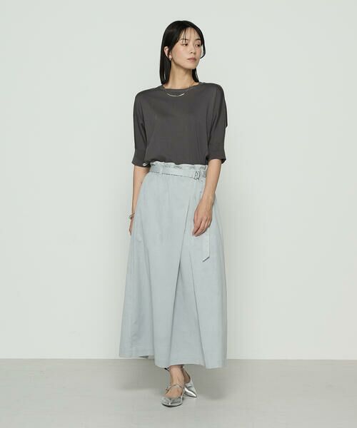 COMME CA COMFORT / コムサ・コンフォート（Lサイズ） カットソー | 〔 +サイズ 〕 リヨセル天竺 ゆったりニットソー | 詳細1