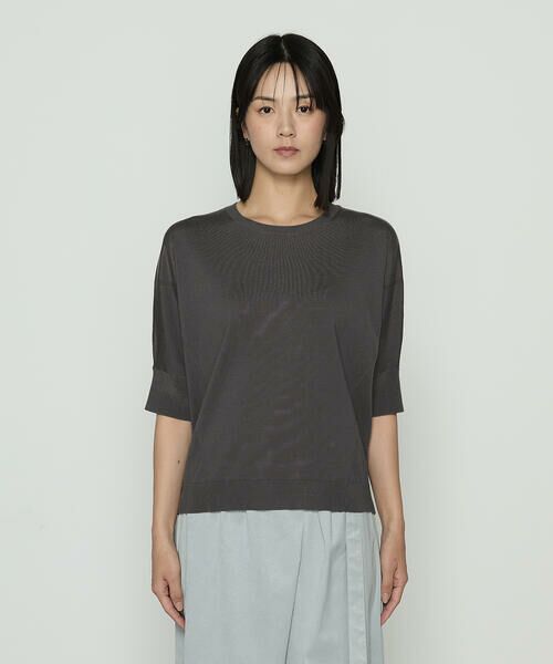 COMME CA COMFORT / コムサ・コンフォート（Lサイズ） カットソー | 〔 +サイズ 〕 リヨセル天竺 ゆったりニットソー | 詳細3