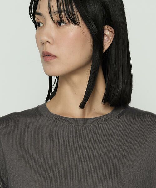 COMME CA COMFORT / コムサ・コンフォート（Lサイズ） カットソー | 〔 +サイズ 〕 リヨセル天竺 ゆったりニットソー | 詳細6
