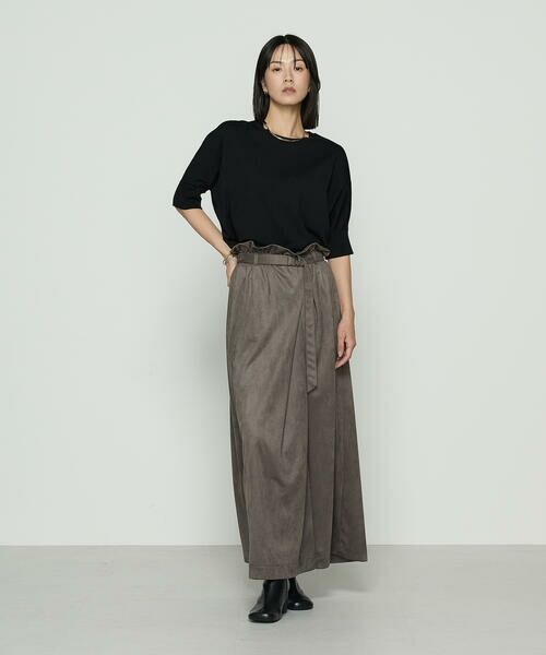 COMME CA COMFORT / コムサ・コンフォート（Lサイズ） カットソー | 〔 +サイズ 〕 リヨセル天竺 ゆったりニットソー | 詳細10