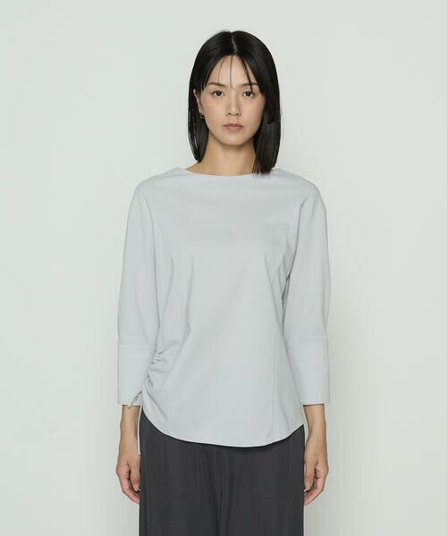 COMME CA COMFORT / コムサ・コンフォート（Lサイズ） カットソー | 〔 +サイズ 〕 80／-ポンチ ブラウス見えプルオーバー | 詳細6