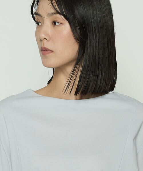COMME CA COMFORT / コムサ・コンフォート（Lサイズ） カットソー | 〔 +サイズ 〕 80／-ポンチ ブラウス見えプルオーバー | 詳細10