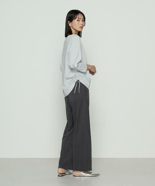 COMME CA COMFORT / コムサ・コンフォート（Lサイズ） カットソー | 〔 +サイズ 〕 80／-ポンチ ブラウス見えプルオーバー | 詳細2