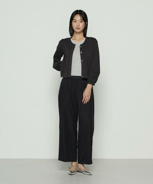 COMME CA COMFORT / コムサ・コンフォート（Lサイズ） カットソー | 〔 +サイズ 〕 80／-ポンチ ブラウス見えプルオーバー | 詳細3