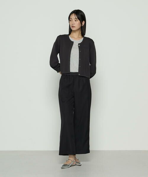 COMME CA COMFORT / コムサ・コンフォート（Lサイズ） カットソー | 〔 +サイズ 〕 80／-ポンチ ブラウス見えプルオーバー | 詳細4