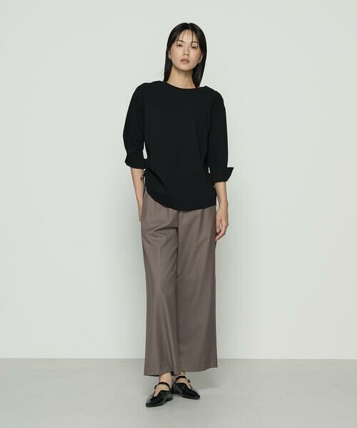 COMME CA COMFORT / コムサ・コンフォート（Lサイズ） カットソー | 〔 +サイズ 〕 80／-ポンチ ブラウス見えプルオーバー | 詳細16