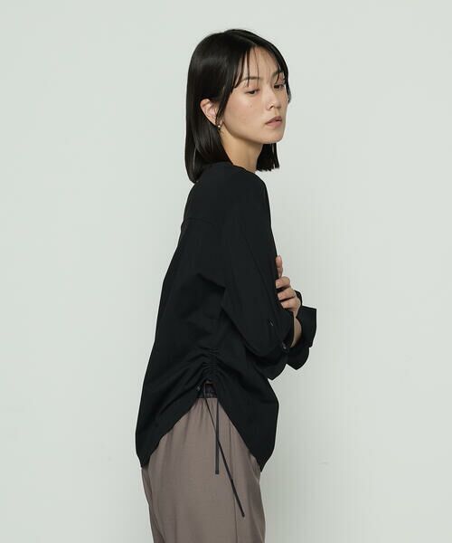 COMME CA COMFORT / コムサ・コンフォート（Lサイズ） カットソー | 〔 +サイズ 〕 80／-ポンチ ブラウス見えプルオーバー | 詳細18