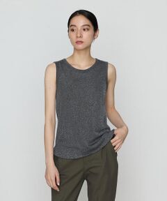 COMME CA COMFORT / コムサ・コンフォート（Lサイズ） カットソー | 〔 +サイズ 〕 ラメテレコ タンクトップ