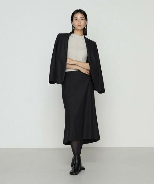 COMME CA COMFORT / コムサ・コンフォート（Lサイズ） セットアップ | 〔 TALLサイズ 〕 【セットアップ対応】トリアセウールフラノ スカート | 詳細1