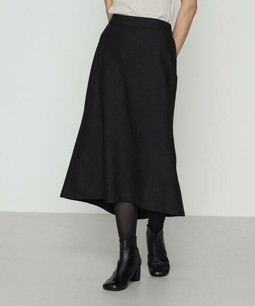 COMME CA COMFORT/コムサ・コンフォート(Lサイズ) 〔 TALLサイズ 〕 【セットアップ対応】トリアセウールフラノ スカート 04:トップチャコール 15号 COMME CA COMFORT/コムサ・コンフォート(Lサイズ) 〔 TALLサイズ 〕 【セットアップ対応】トリアセウールフラノ スカート 04:トップチャコール 15号