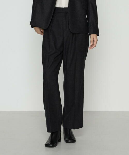 COMME CA COMFORT / コムサ・コンフォート(Lサイズ) セットアップ | 〔 TALLサイズ 〕 【セットアップ対応】トリアセウールフラノ ワイドパンツ | 詳細1