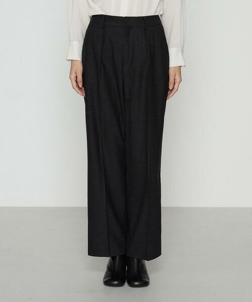 COMME CA COMFORT / コムサ・コンフォート(Lサイズ) セットアップ | 〔 TALLサイズ 〕 【セットアップ対応】トリアセウールフラノ ワイドパンツ | 詳細2