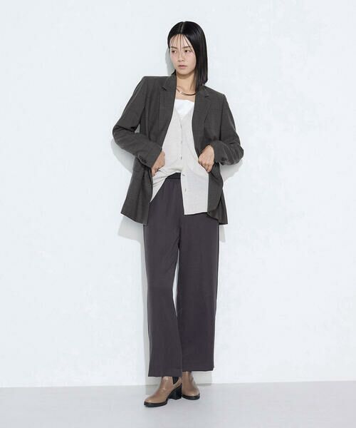 COMME CA COMFORT / コムサ・コンフォート（Lサイズ） テーラードジャケット | 〔 TALLサイズ 〕 トリアセウールフラノウィンドペン ダブルジャケット | 詳細14