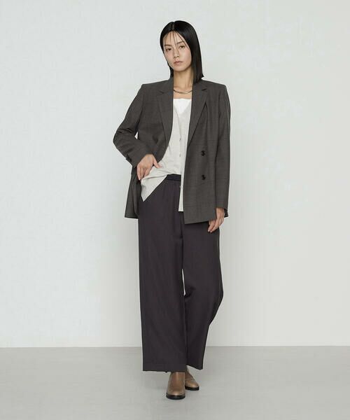 COMME CA COMFORT / コムサ・コンフォート（Lサイズ） テーラードジャケット | 〔 TALLサイズ 〕 トリアセウールフラノウィンドペン ダブルジャケット | 詳細3