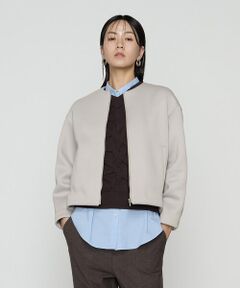 COMME CA COMFORT / コムサ・コンフォート（Lサイズ） ブルゾン | 〔 TALLサイズ 〕 ダブルエアーダンボール ノーカラーブルゾン