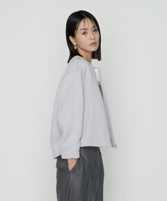 COMME CA COMFORT / コムサ・コンフォート（Lサイズ） ブルゾン | 〔 TALLサイズ 〕 ダブルエアーダンボール ノーカラーブルゾン