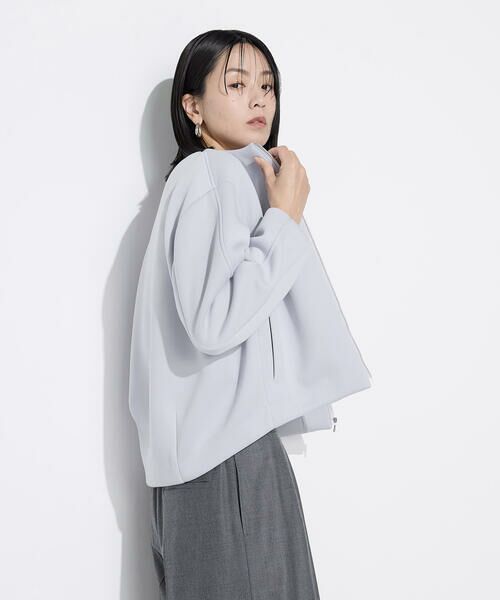 COMME CA COMFORT / コムサ・コンフォート（Lサイズ） ブルゾン | 〔 TALLサイズ 〕 ダブルエアーダンボール ノーカラーブルゾン | 詳細28