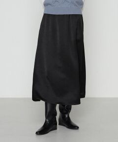 COMME CA COMFORT / コムサ・コンフォート（Lサイズ） ロング・マキシ丈スカート | 〔 TALLサイズ 〕 ビンテージダブルサテン スカート