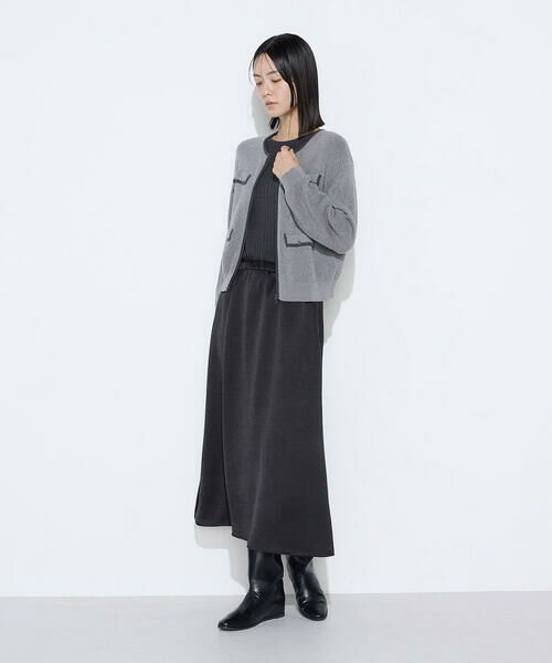 COMME CA COMFORT / コムサ・コンフォート（Lサイズ） ロング・マキシ丈スカート | 〔 TALLサイズ 〕 ビンテージダブルサテン スカート | 詳細15