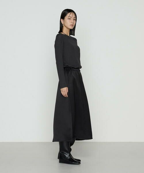 COMME CA COMFORT / コムサ・コンフォート（Lサイズ） ロング・マキシ丈スカート | 〔 TALLサイズ 〕 ビンテージダブルサテン スカート | 詳細5