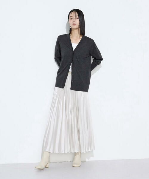 COMME CA COMFORT / コムサ・コンフォート（Lサイズ） カーディガン・ボレロ | 〔 TALLサイズ 〕 ウール梳毛 Vネックカーディガン | 詳細18