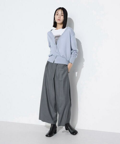 COMME CA COMFORT / コムサ・コンフォート（Lサイズ） カーディガン・ボレロ | 〔 TALLサイズ 〕 ウール梳毛 Vネックカーディガン | 詳細26