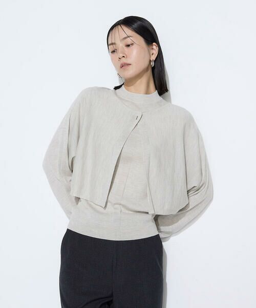 COMME CA COMFORT / コムサ・コンフォート（Lサイズ） その他トップス | 〔 TALLサイズ 〕 ウール梳毛 ツインニット | 詳細6